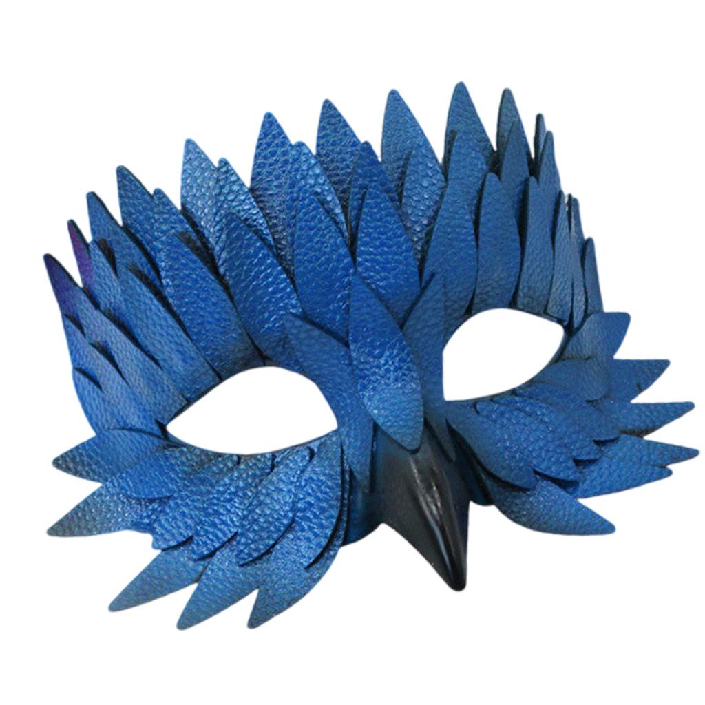 Kostümmaske Feder Halbgesichts-Tiermaske Maskenballmaske Cosplay-Maske für Halloween Mardi Gras Karnevalspartys