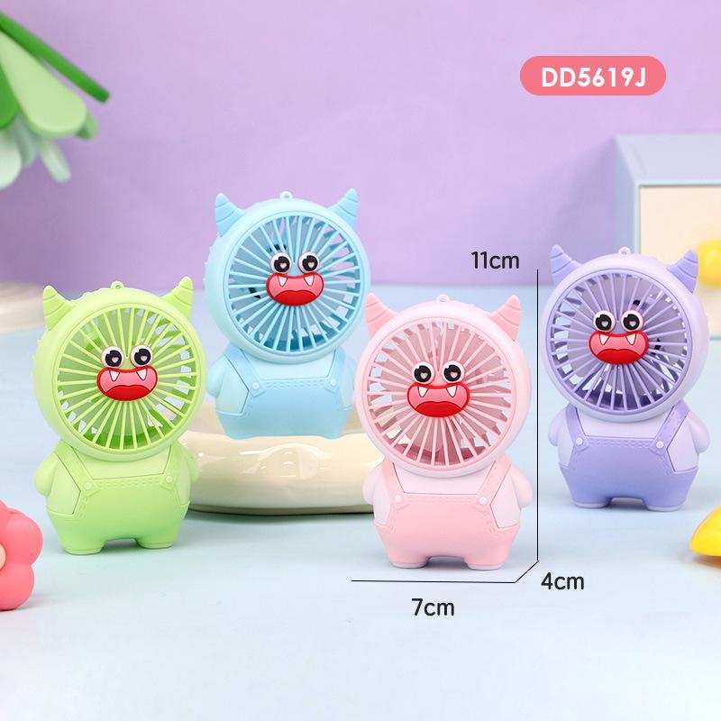 Cartoon USB Handheld Mini Fan: Portable Electric Fan for Kids, Students, and Gifts