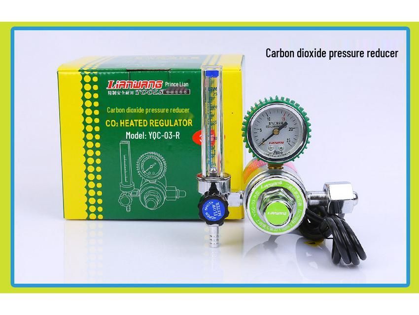 Reductor de presiune oxigen acetilenă propan argon CO2 cu manometru teacă