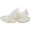 Balenciaga Track Clear Sole Low Mesh Nylon Sneakers White 647742W3BM19000