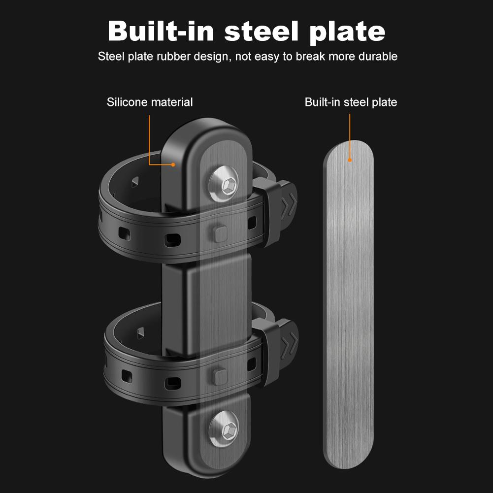 1-5setBike Bottle Cage Mounting Base Silicone Bike Water Bottle Cage Mount Bracket Multifunctional for MTB Road Mountain Bicycle