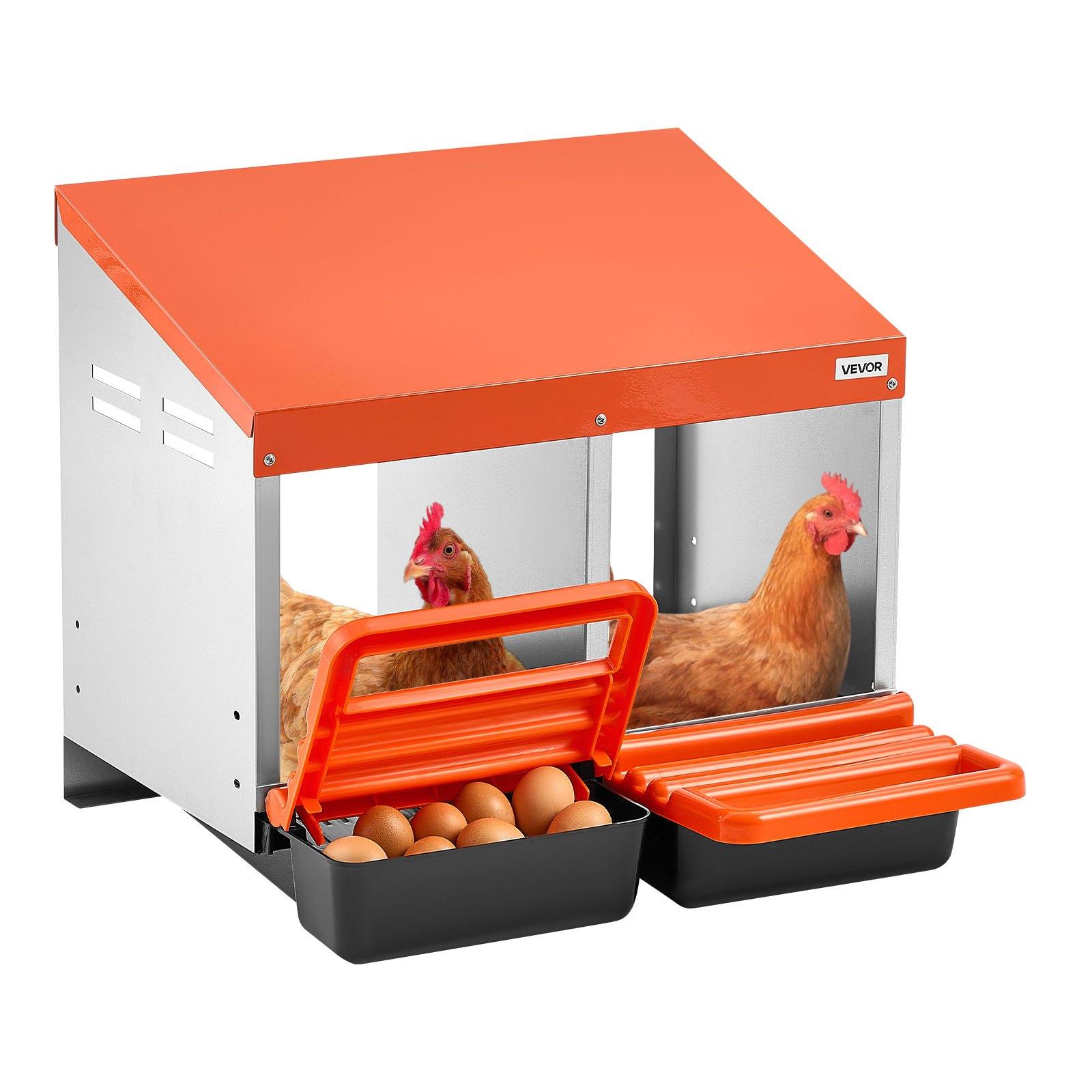 VEVOR Chicken Nesting Boxes, 2 Compartments
