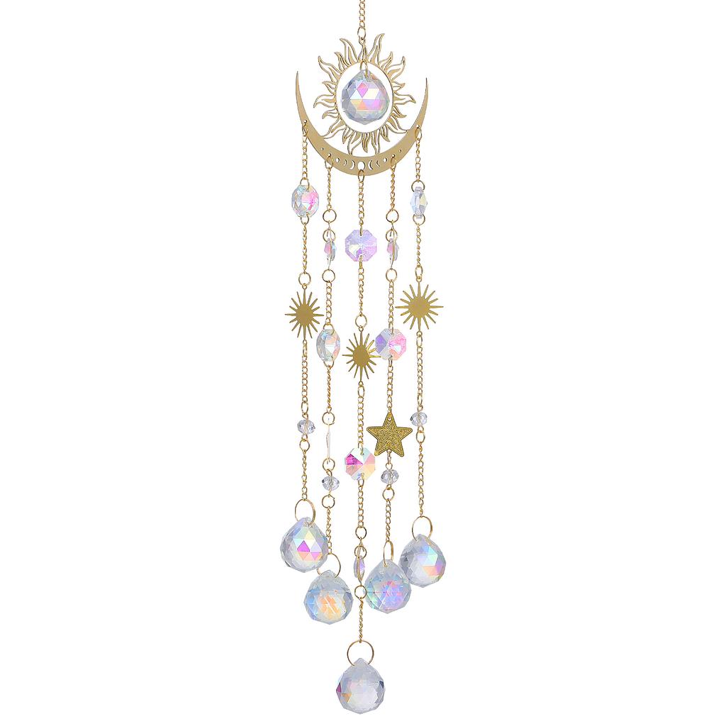 Exquisite Wind Chimes Sun Catchers With Crystals Hanging Pendant Decor Home Window Door Courtyard Garden Nament