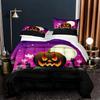 Halloween Decorations Duvet Cover Twin Cartoon Pumpkin Comforter Cover Lantern Ghost Quilt Cover Kids Boys Girls Holiday Gifts