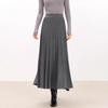 Warm Pleated A-line Knit Skirt - Winter Versatile Commute