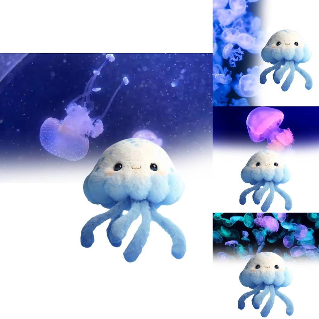 Charming Ocean-inspired Jellyfish Plush Toy Keychain With Soft Sponge Filling For Kids