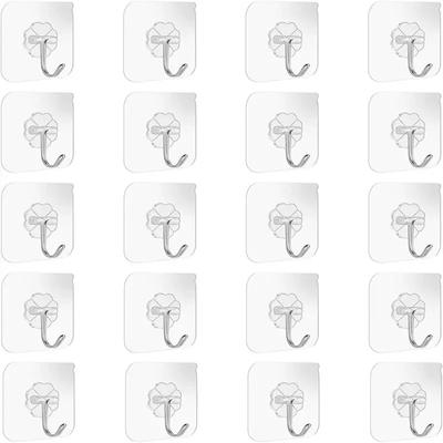 Haken Transparent Stark Selbstklebend Tür Wandhänger Haken Saug Schwerlastregal Tasse Saugnapf für Küche Badezimmer