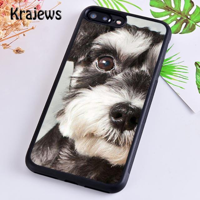Krajews Miniature schnauzer puppy dog Phone Case Cover For iPhone 17 Air 16 15 14 plus 12 pro max coque Fundas