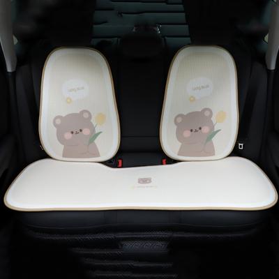 Protector Mat Cartoon Bear Car Seat Cushion Car Ice Silk Cushion  Car Interior Supplies