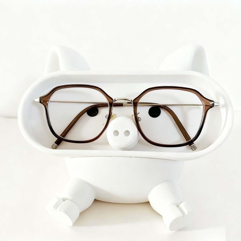 PLA Phone and Eyeglass Holder Portable Pig Stationery Storage Box  for Gifts