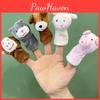 Cute Bunny Plush Finger Puppet Toy Set For Kids Soft Short Plush Fill White 9cm