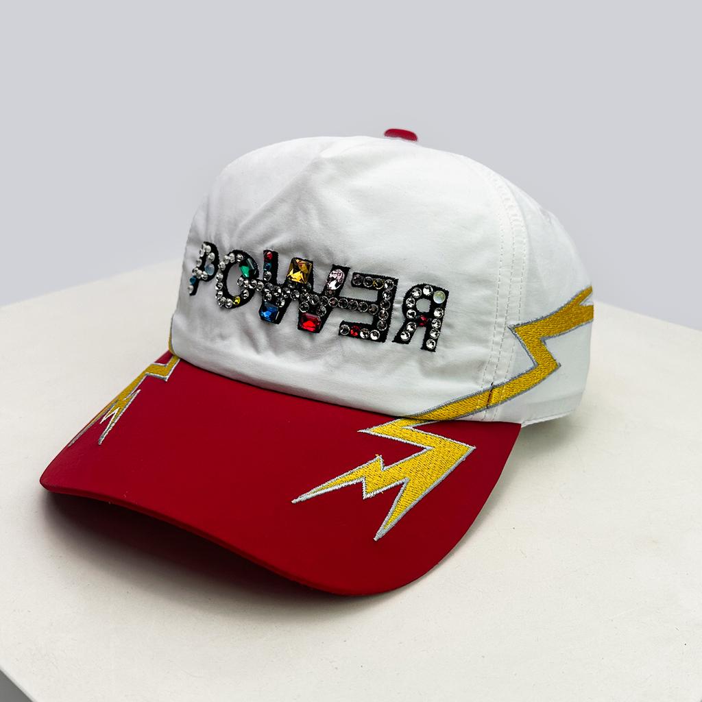 Flash Diamond Letters Lightning Embroidery Baseball Hats Breathable New Unisex Versatile Personal Sunshade Peaked Caps Fashion