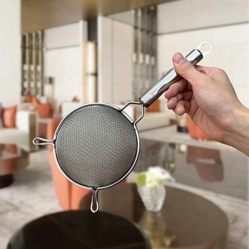 304 Stainless Steel Double Mesh Kitchen Strainer