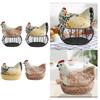 Chicken Design Egg Storage Basket Creative Decorative Kitchen Decor Egg
