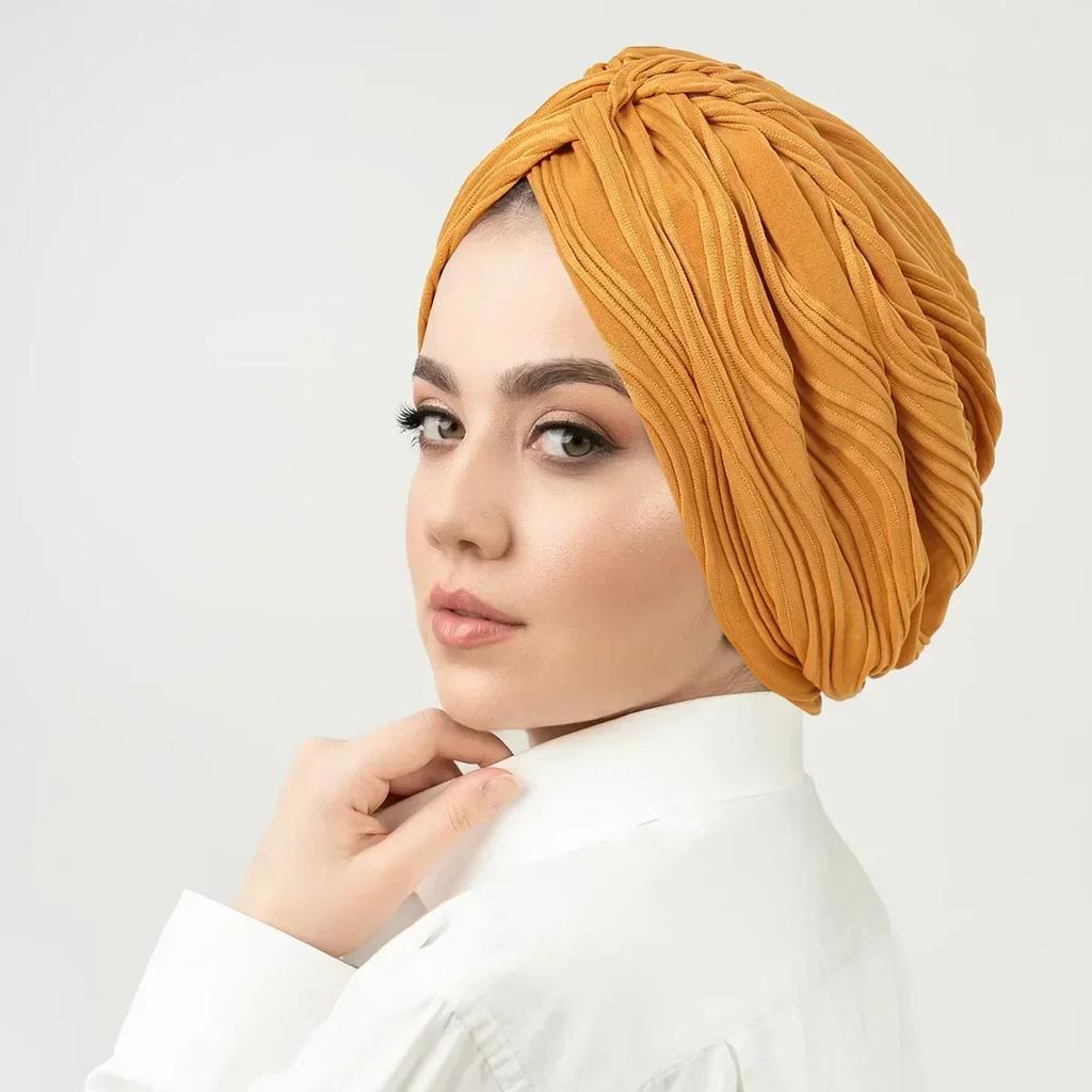 Women Sequin Knotted Turban Indian Hat Muslim Hijab Beanie Bonnet Hair Loss Headscarf Chemo Cap Headwear Bandanas Turbante Mujer