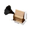 Stable Support Gramophone Style 2 Hole External Speaker Stand Easy Installation Vintaged Sound Desk Phone Stand