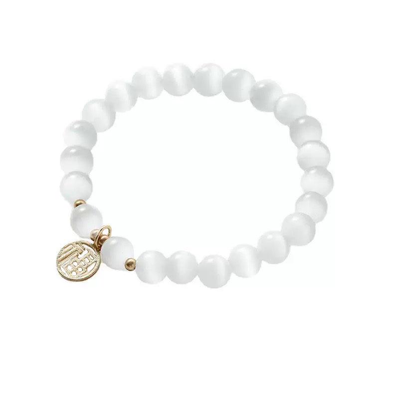 Cat's Eye Fu Character Bracelet: Trendy Handcrafted Jewelry for Live Broadcast & Celebrity Style