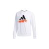 Adidas Sweatshirts Men's White Crew Neck Moderate Regular FM9406