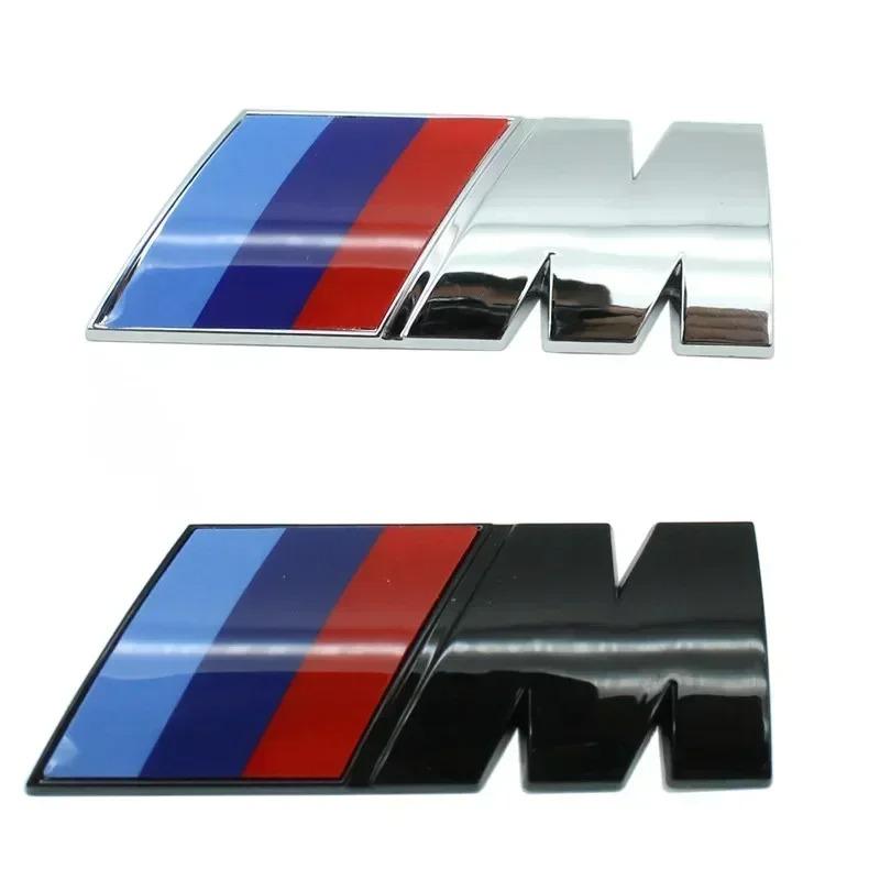 VKSO5 1Pcs ABS M Logo Car Fender Side Emblem Sticker For BMW M1 M4 M5 M6 M2 M3 M7 F48 E83 F39 F10 G01 F30 Rear Trunk Badge Accessories