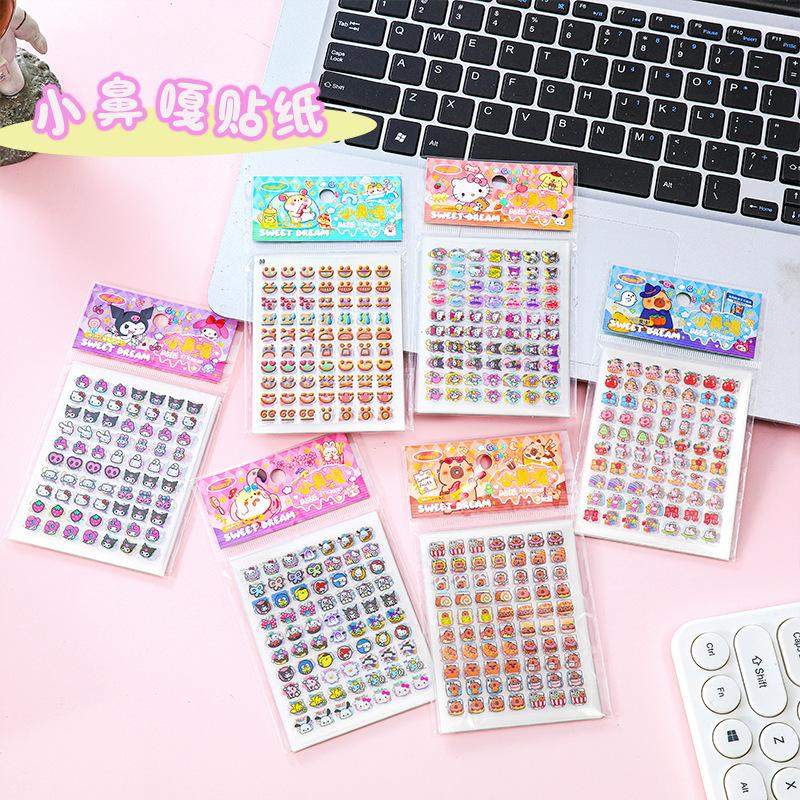 Kids Nail Stickers – 13.4 7.8 cm Decorative Sticker Sheets for Children, Assorted Patterns