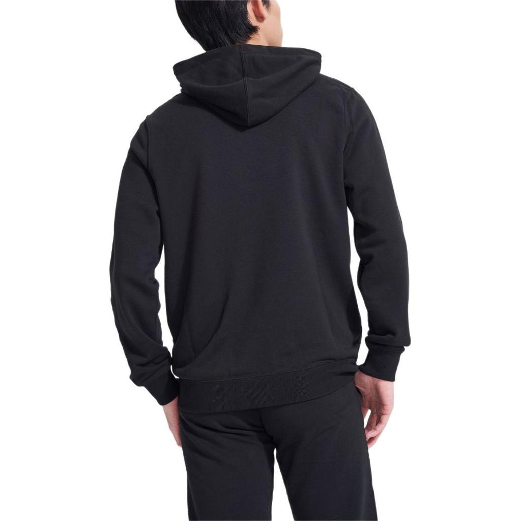 Puma Color Block Reverse Logo Drawstring Hoodie Men Tops Black 846557-01