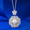 New European and American S925 Silver Necklace Pendant for Women's Light Luxury Daily Fashion Jewelry Women