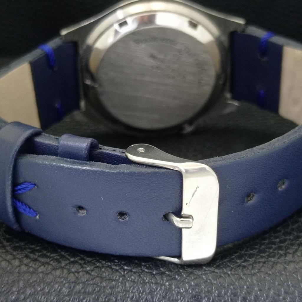 SEIKO 5 AUTOMATIC JAPAN MENS VINTAGE BLUE COLOR DIAL WATCH a701529-5 R206b-a701529