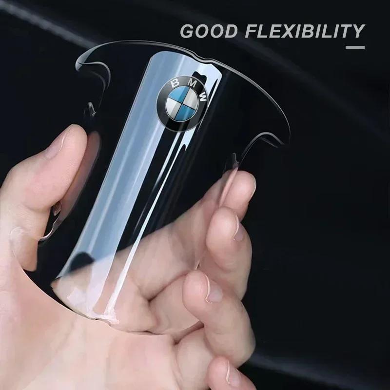 TPU Car Transparent Door Bowl Handle Protective Film Sticker For BMW E46 E90 E60 F30 F10 E39 E36 F20 G30 G20 E87 E92 E91 E30 F11