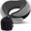 U-Shaped Memory Foam Neck Pillow: Comfortable, Portable Support for Travel