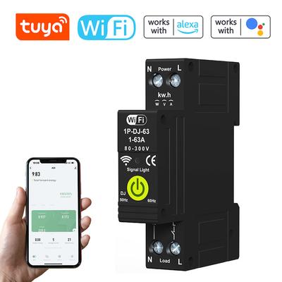 Tuya WiFi Intelligent Circuit Breaker ON OFF Timing Photovoltaic Bidirectional Metering Energy