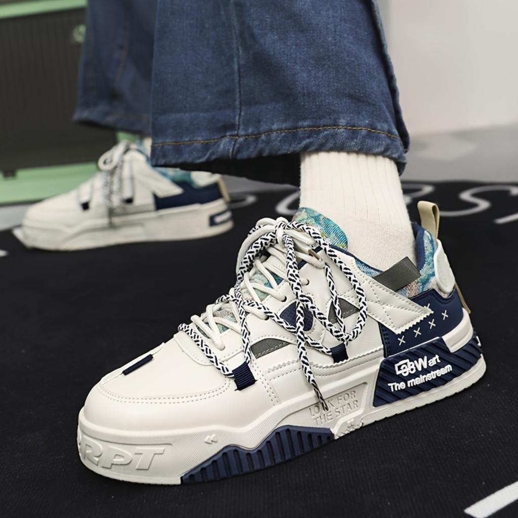 Fashionable Men's Shoes, Comfortable and Breathable Casual Sports Shoes, Thick Sole, Trendy and Versatile, Popular Styles