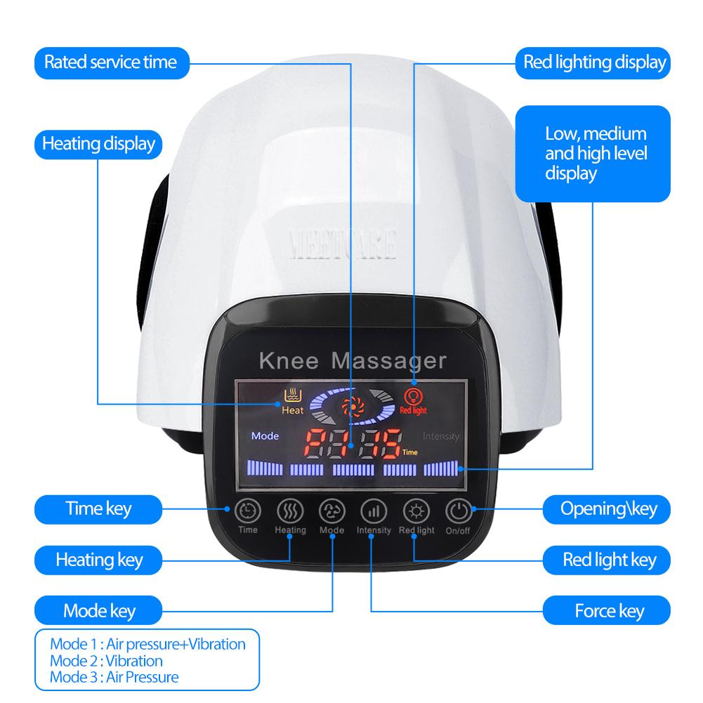 LED Shoulder Screen and Knee Massager, Transportable Elbow Joint Vibration Massager, Knee Massager, Relaxing Knee Protection Device