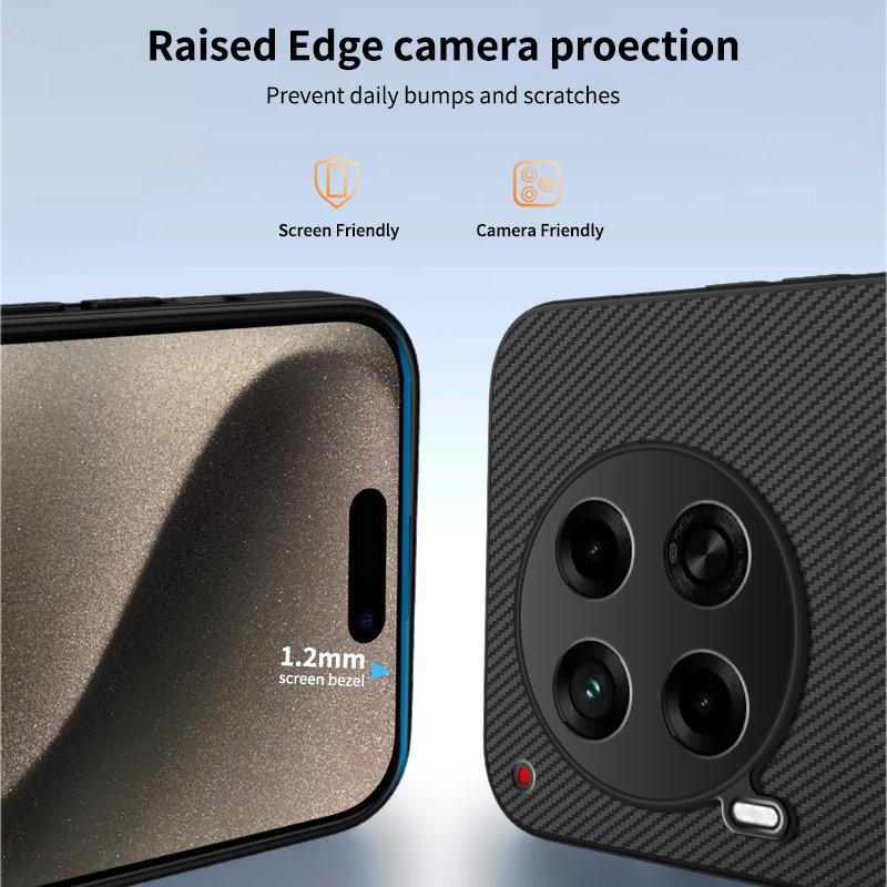 For Tecno Camon 30 Pro Carbon Fiber Black Phone Case For Tecno Camon 40 Pro Silicone Soft Magnetic Wireless Charge Back Cover