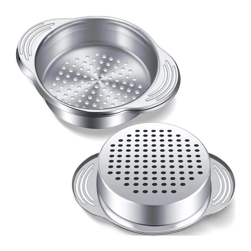 Stainless Steel Tuna Can Strainer Food Press Canning Colander Filter For Canned Vegetables - Kitchen Essential 1/2/3/4/5 PCS
