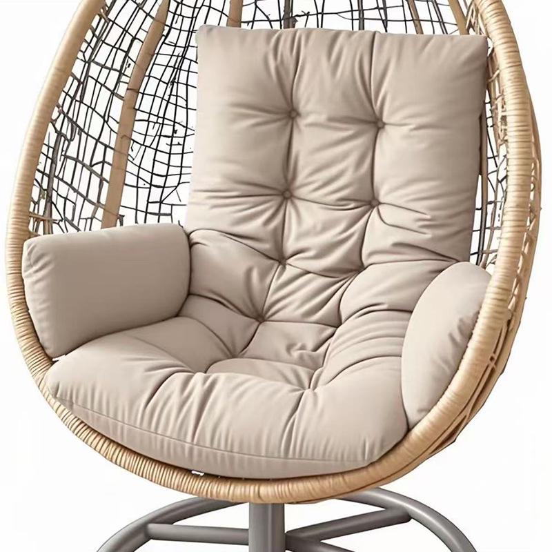 Thickened Waterproof Outdoor Hanging Basket Seat Cushion for Armchair, Recliner, Rocking Chair, or Swing with Backrest