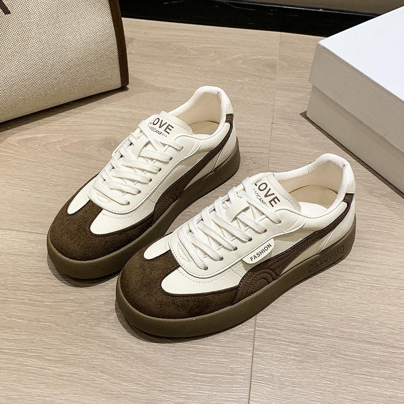 

Dexun shoes women s 2025 autumn and winter new product explosion thick-soled versatile casual Forrest Gump shoes sports little white board shoes women 40 коричневый