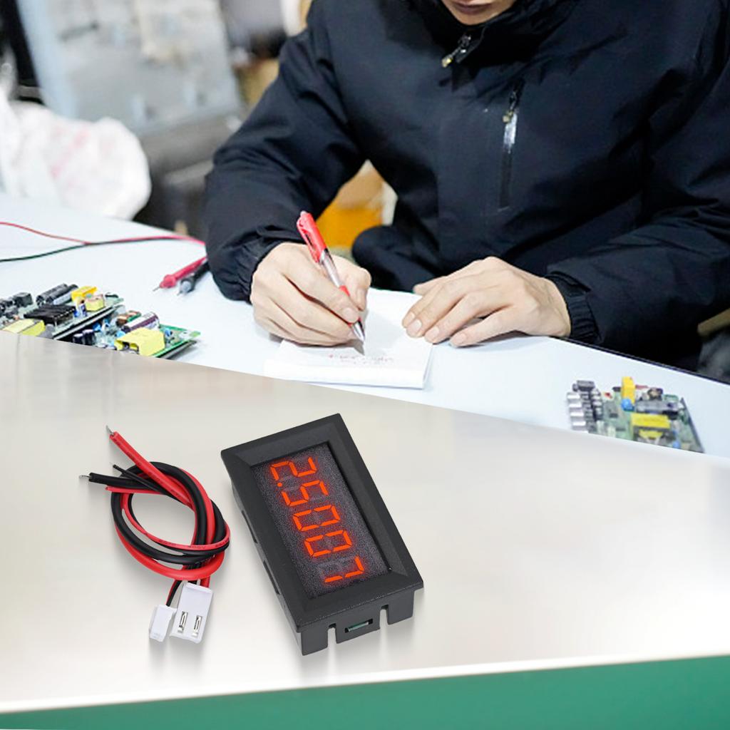 033V DC Digital Voltmeter with 5 Digit LED Display and Three Wire Connection Suitable for Accurate Voltage Testing