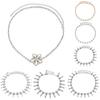 Women Adjustable Diamond Belt Chain Vintage Style Wedding Dress Accessory - Silver