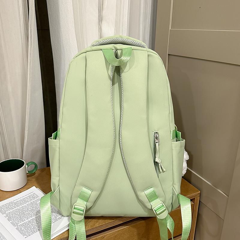 Contrast Color Large Capacity Backpack Student Schoolbag Women's Lightweight Backpack