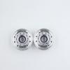 2Pcs Plastic Electroplated Round Hole Front Wheel Hub for 1/14 Tamiya RC Truck Scania 770S Actros 3363 Volvo MAN LESU Car Parts