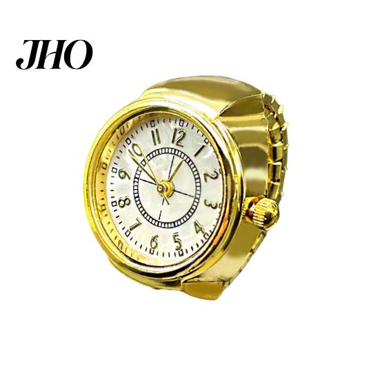 Montres Anneau Numérique Réglable Hommes Femmes Élastique Doigt Transparent Créative Montre Cadran Rond Quartz pour la Saint-Valentin Numérique
