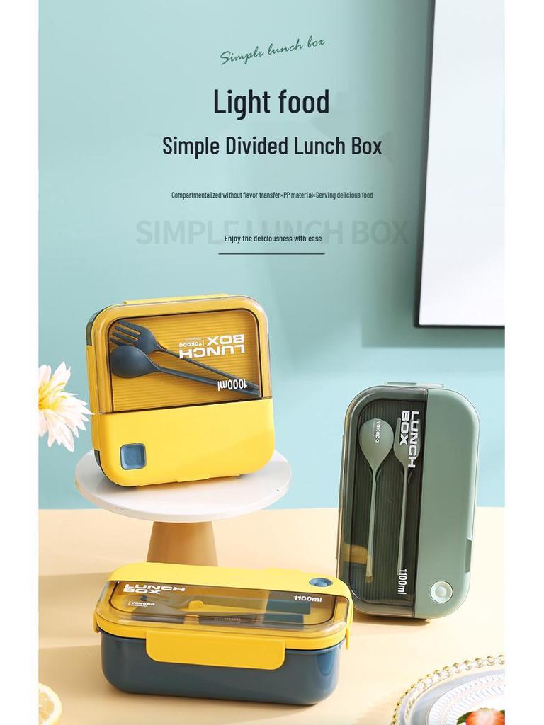 Microwave-Safe Insulated Bento Box with Cutlery for Office & School