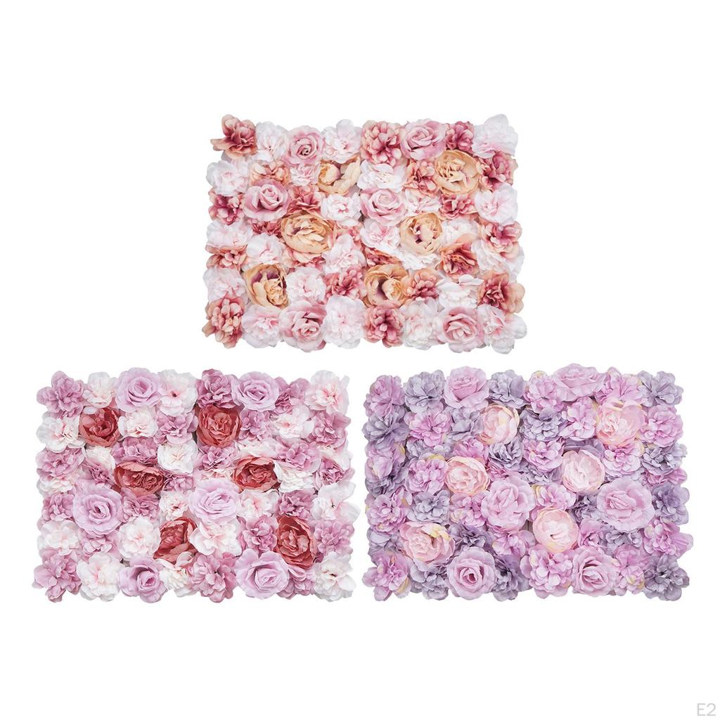Decor 3D Panel Silk Flowers for Wedding Backdrop