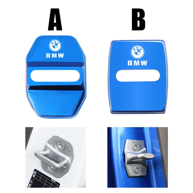 DJSA5 4Pcs Metal Car Door Lock Covers Car Accessories For BMW G26 F10 E90 F20 E46 E60 E70 E39 E36 Rust Proof Decoration Cover Stickers