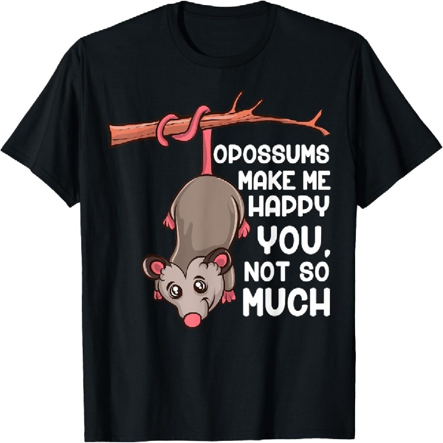 Opossums Make Me Happy You Not So Much Funny Opossum T-Shirt XXXXXL разноцветный