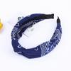 Bohemian Style Wide Knotted Fabric Headband for Women