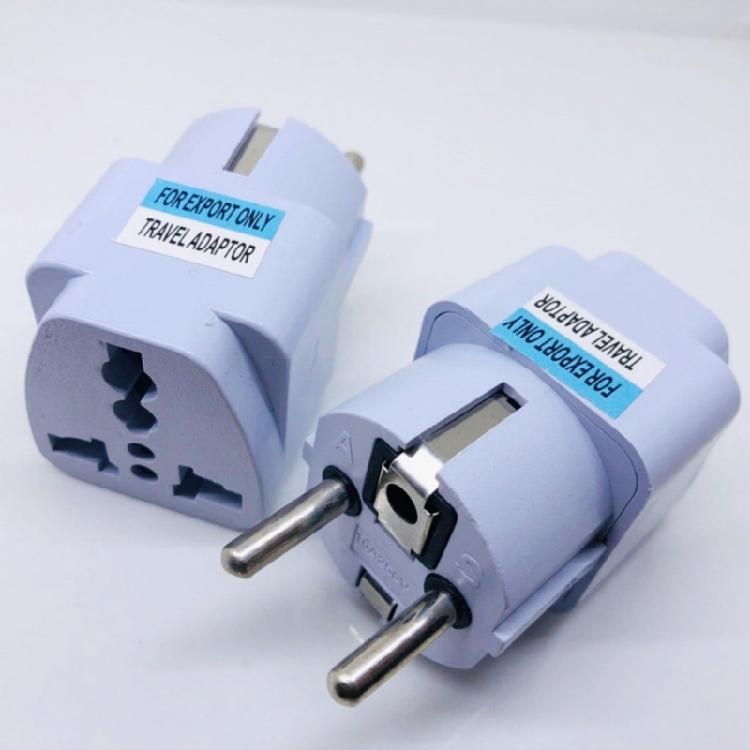 EU to US Adapter Travel Conversion Plug for Travelling Compatibility with Same Port Outlets Across Europe and Asian