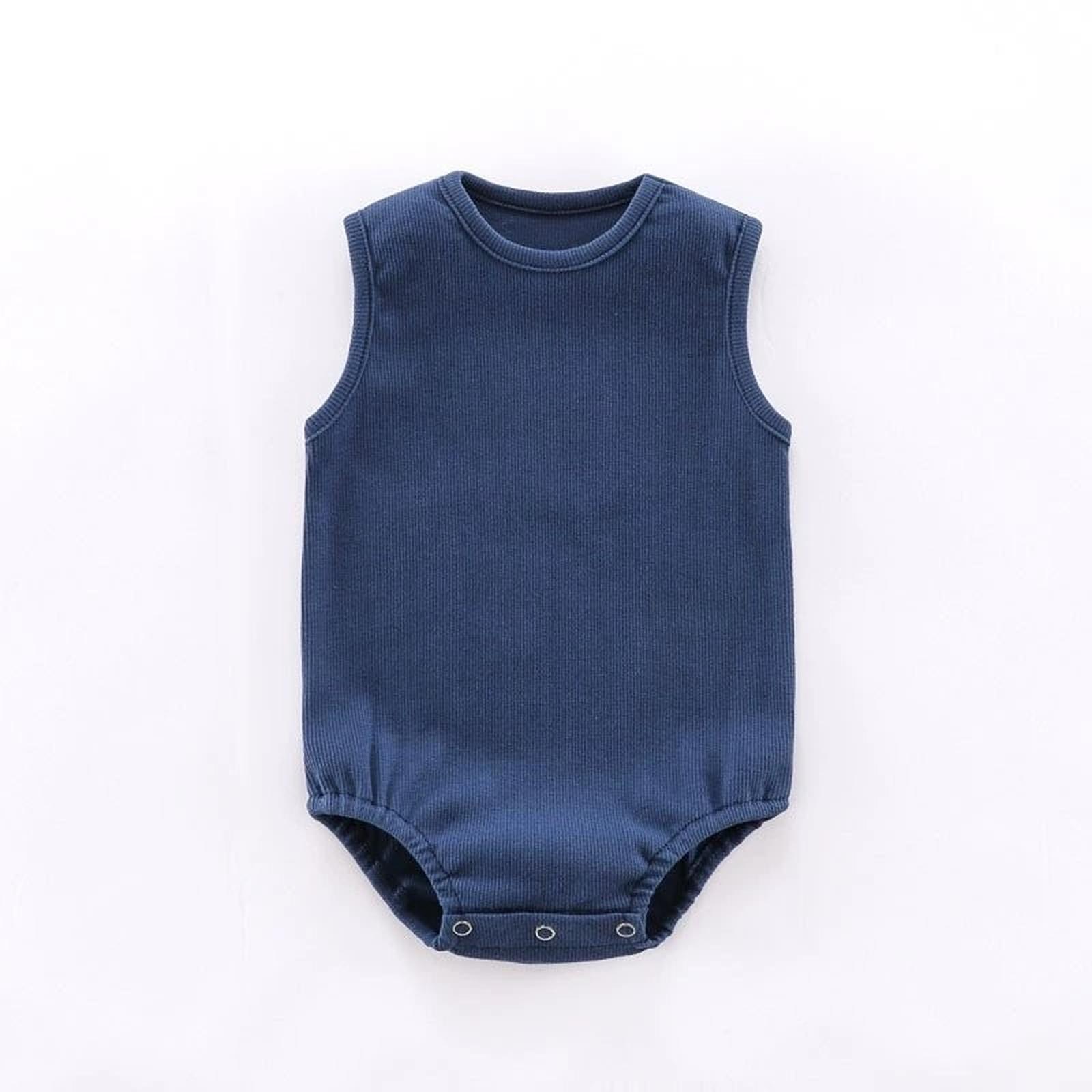 

Модный боди с воротничком для малышки 9M небесно-голубой