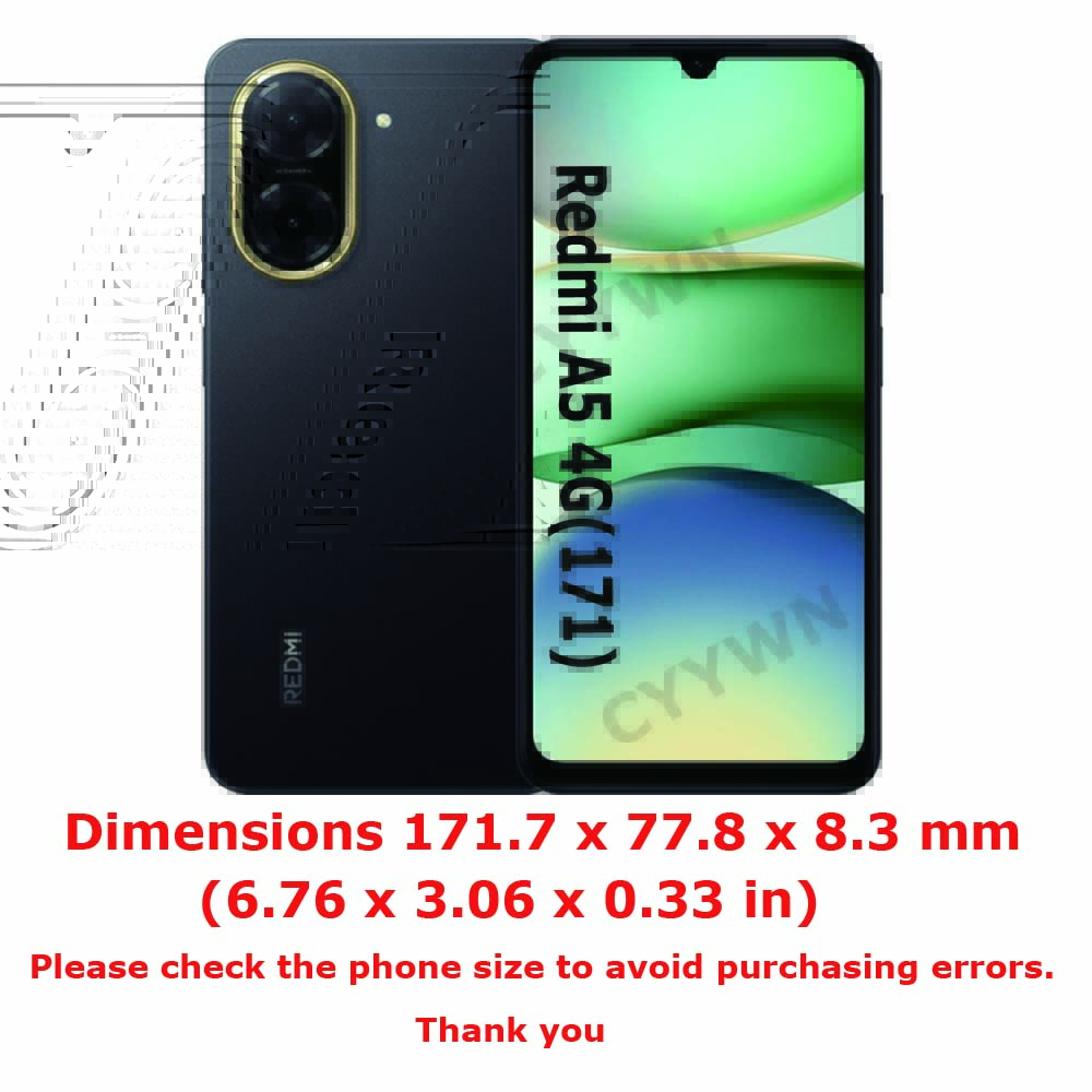 360 Full Body Screen Protector Transparent Case For Redmi A5 4G Global 171mm Size Shockproof Phone Cover