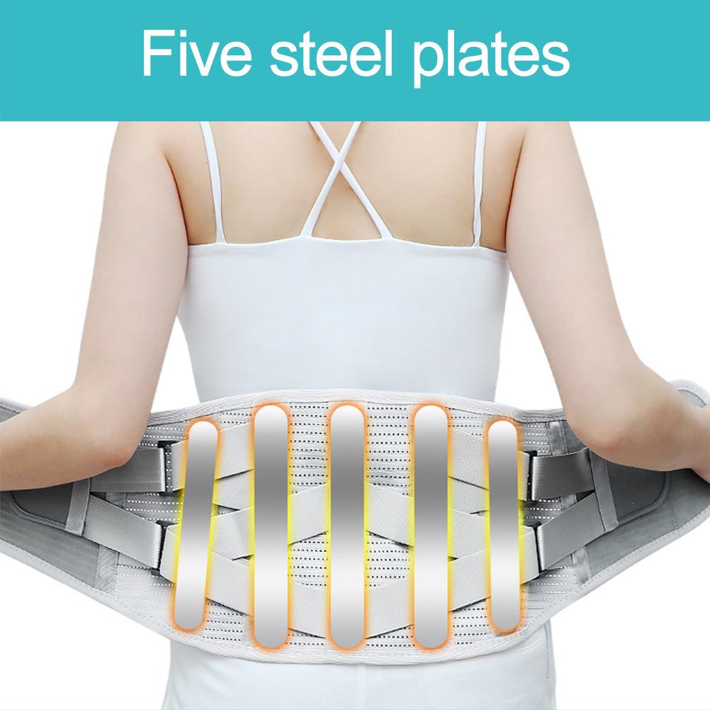 Nastavitelný bederní podpůrný pás s ocelovými výztuhami Podpůrný pás na záda Pás pro formování pasu a břicha pro